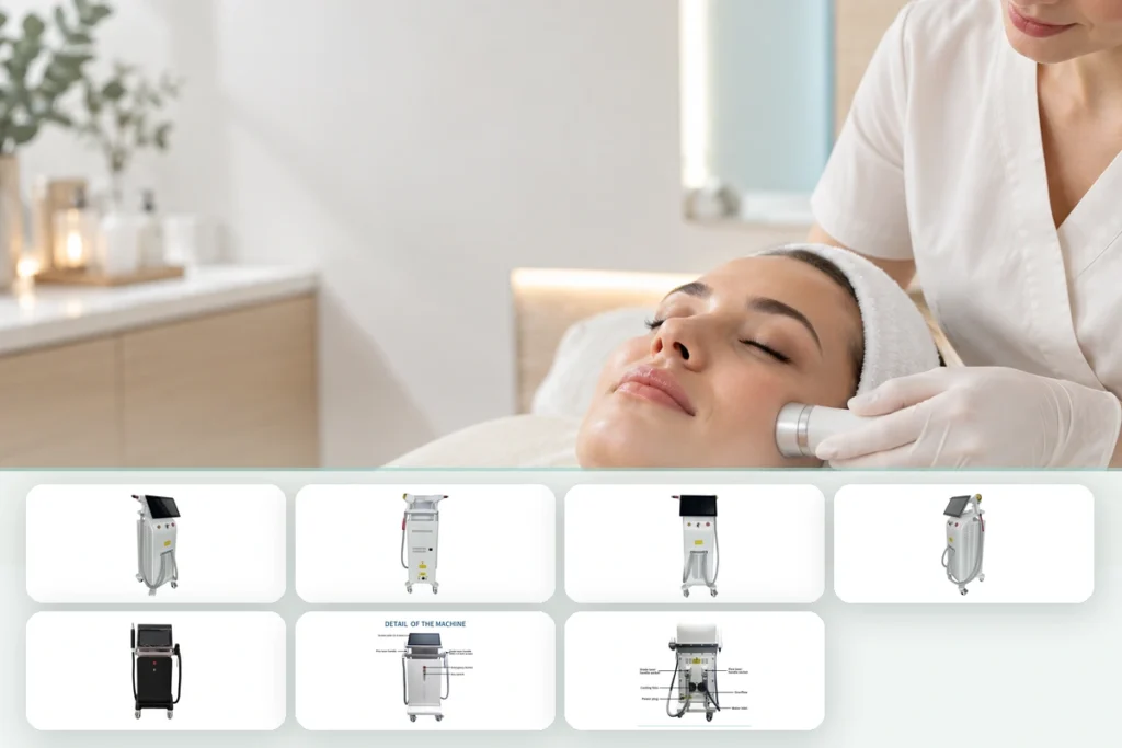 3-in-1 Diode, Picosecond & IPL Laser Machine – Dual Screen application reference