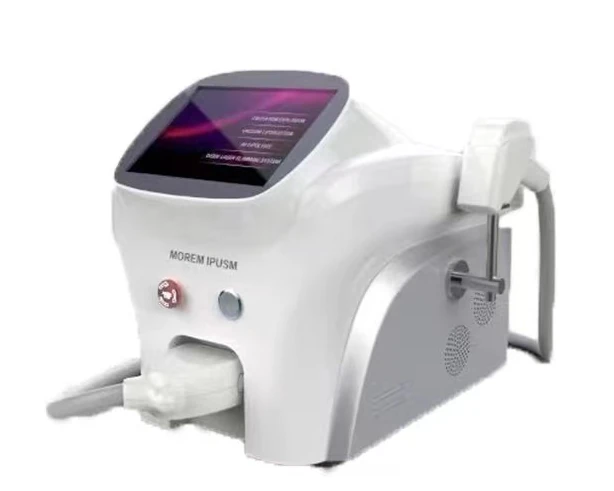 Triple Wavelength Diode Laser Hair Removal System on white background, front view