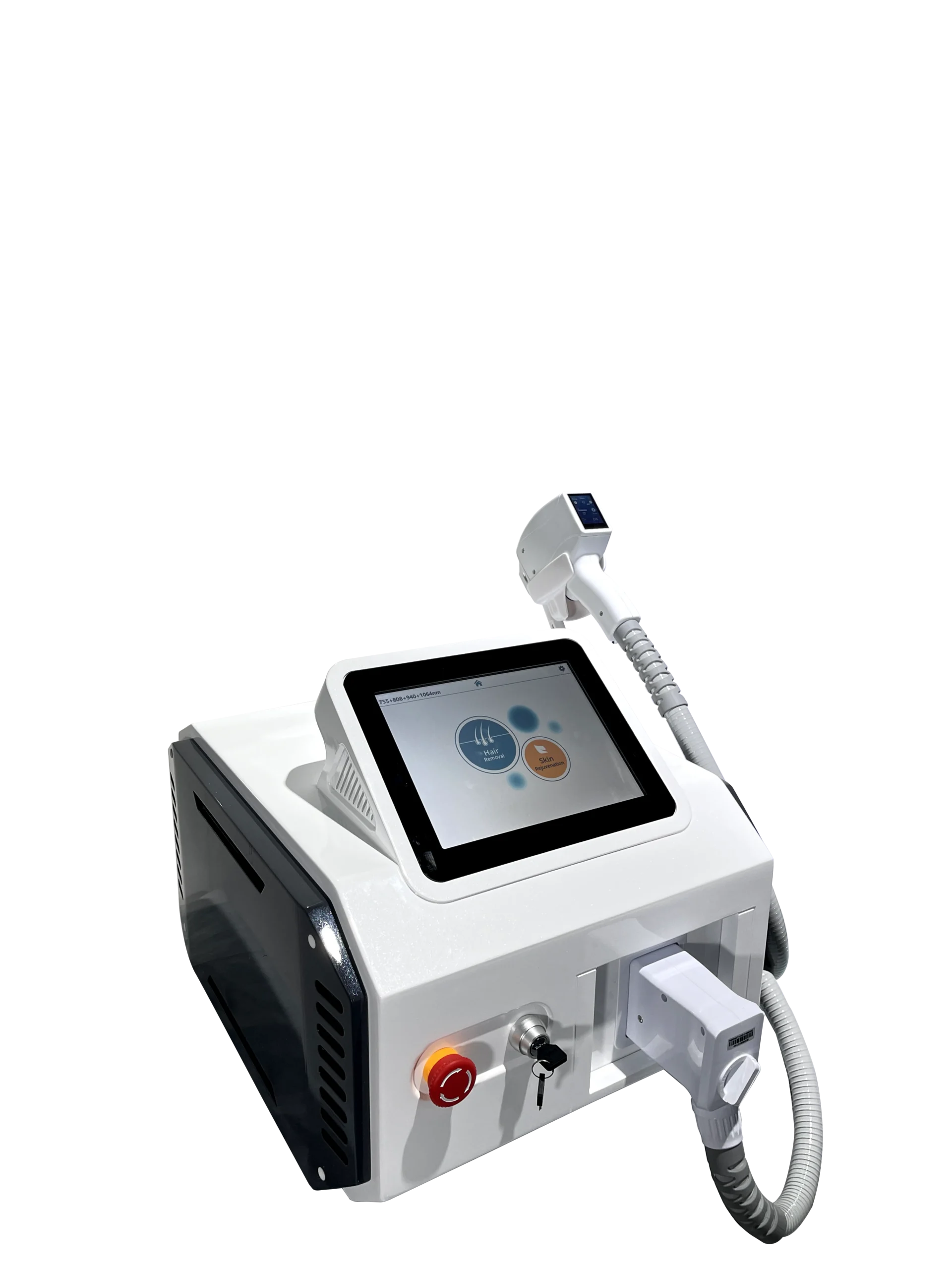 4-Wavelength Diode Laser Hair Removal Machine on white background, front view