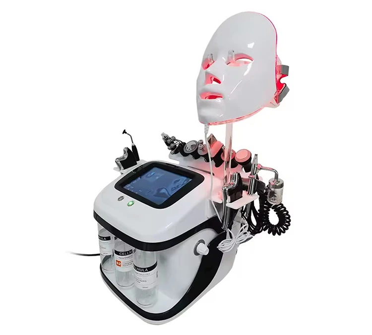 Portable Hydrafacial Machine on white background, front view