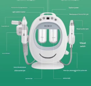 Oxygen Injection & Vacuum Facial Machine – 180kPa, HD Camera