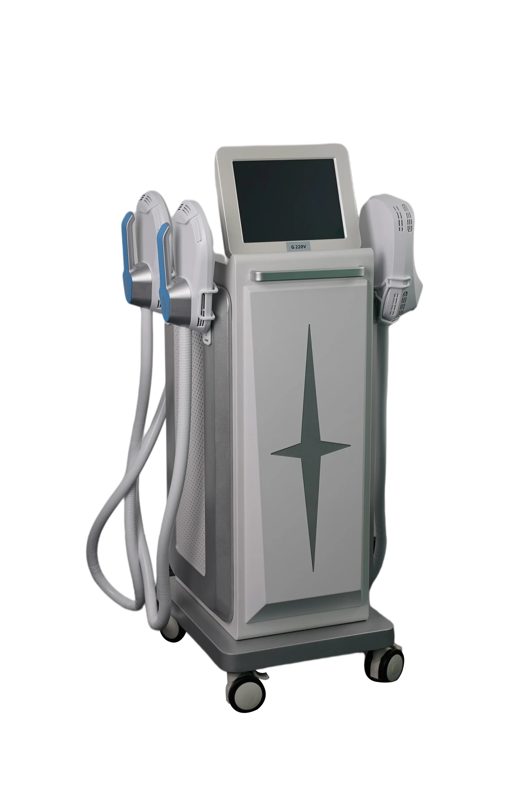 EMS Body Sculpting Machine on white background, front view