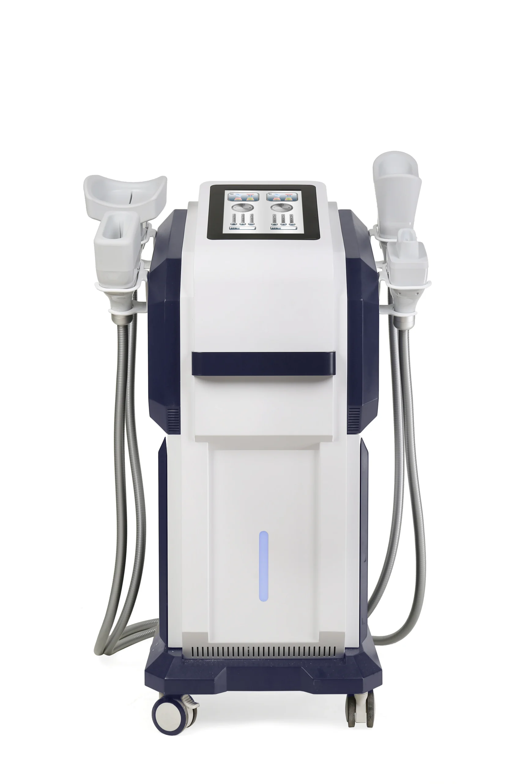 Cryolipolysis Fat Freezing Machine on white background, front view
