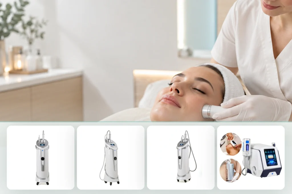 Portable 3D Endosphere Roller Massager – Body & Face Handles application reference