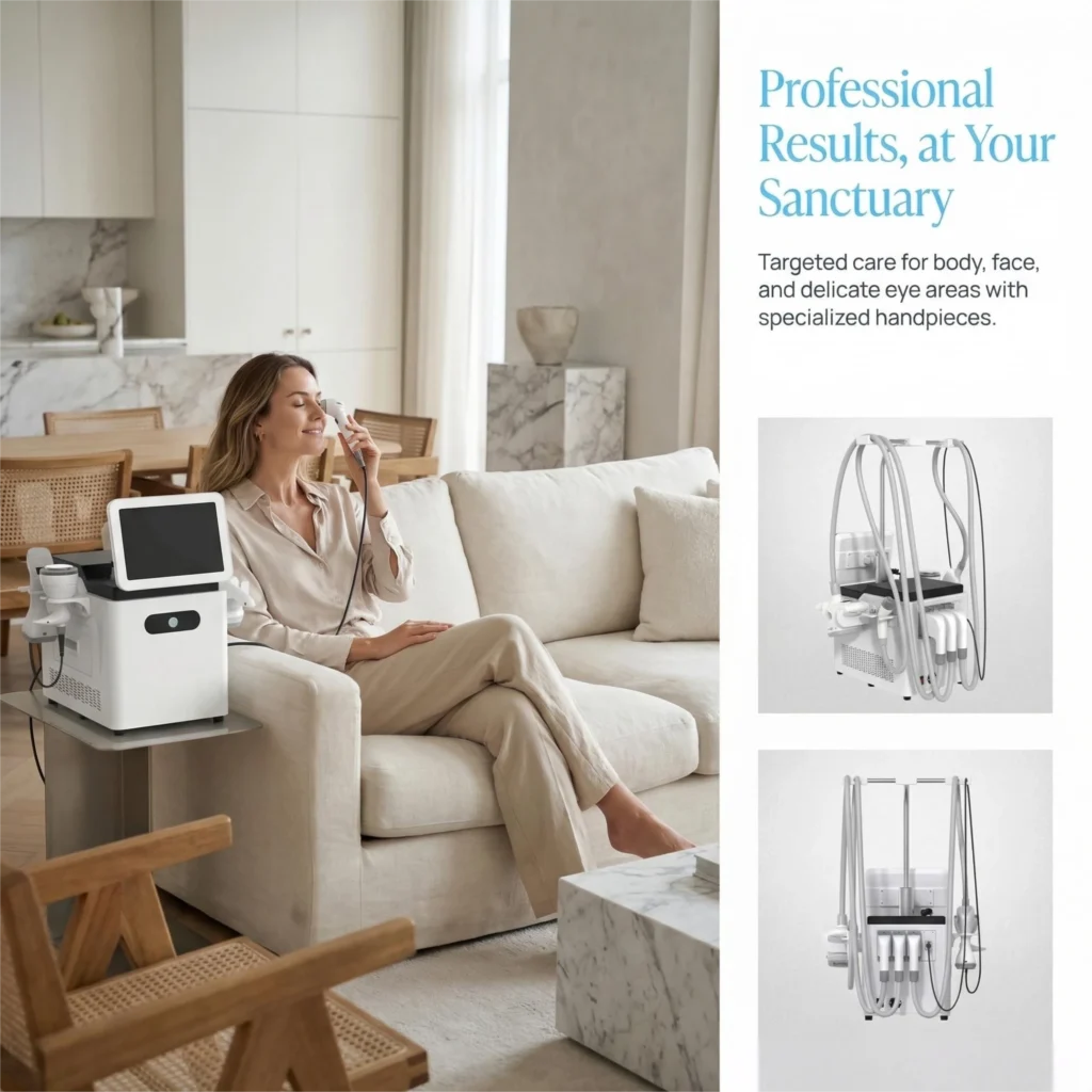 4-in-1 Vela Shape Machine – RF, Infrared, Vacuum & Roller product detail