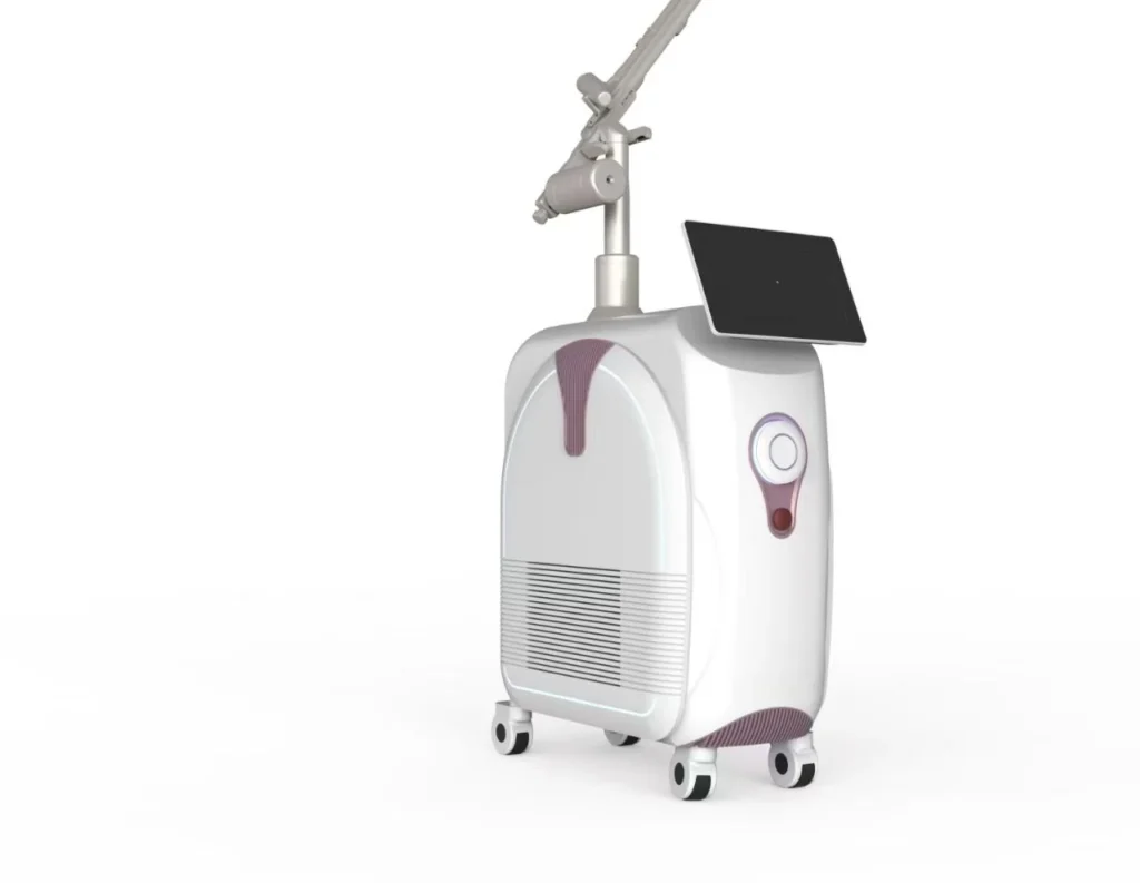 Picosecond Laser Tattoo & Pigmentation Removal Machine on white background, front view