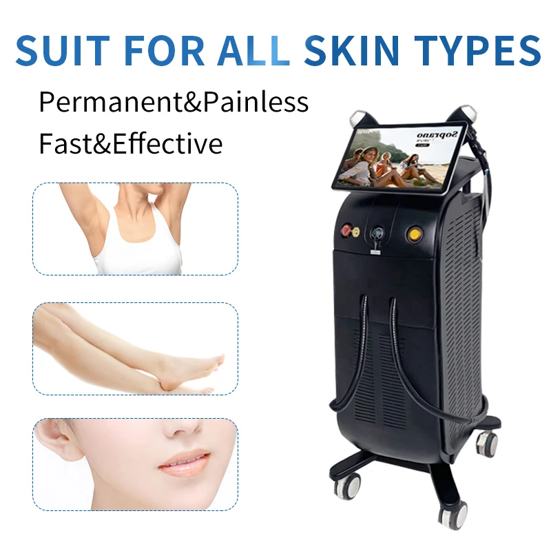 4-Wavelength Diode Laser Hair Removal Machine – 755/808/940/1064nm application reference